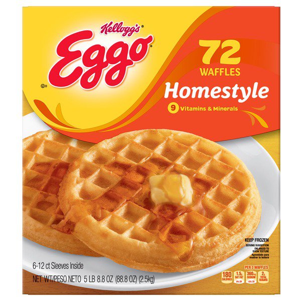 kelloggs home style eggo waffles 6 x 12 ct 2