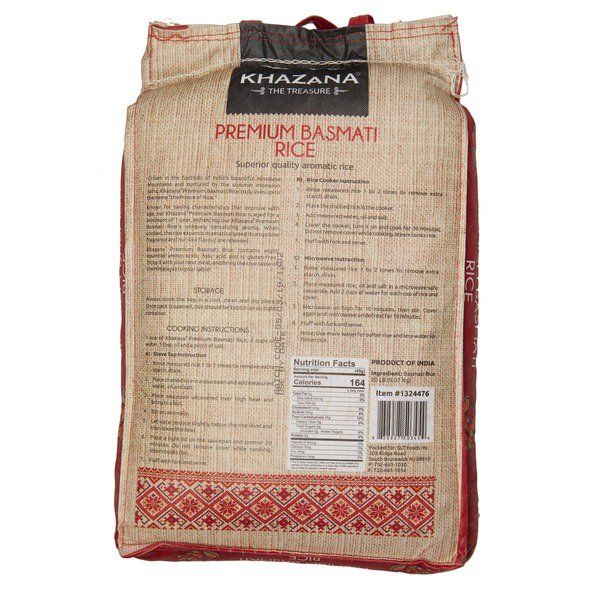 khazana premium basmati rice 20 lbs 3