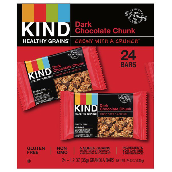 kind healthy grain bar dark chocolate chunk 24 x 1 2 oz 1