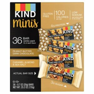 Kind Minis Bars Variety Packs, 36 X .7 oz, the Costcodle item for 2024-11-09