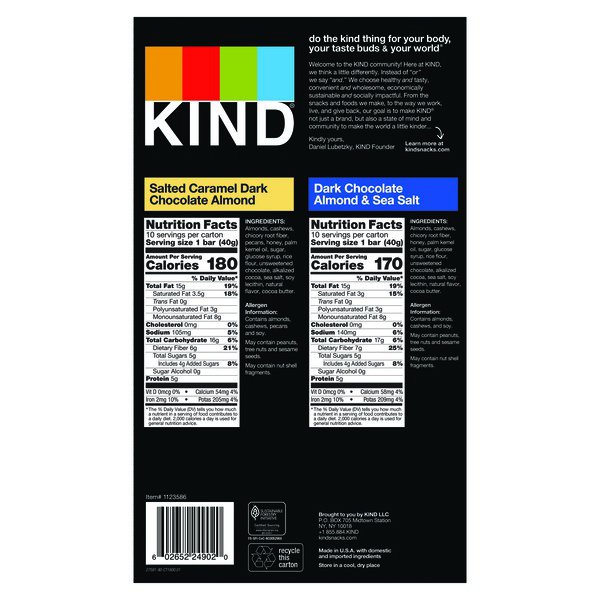 kind nuts spices bar variety pack 20 x 1 4 oz 1
