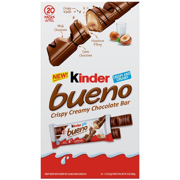 kinder bueno chocolate bar 20 x 1 5 oz