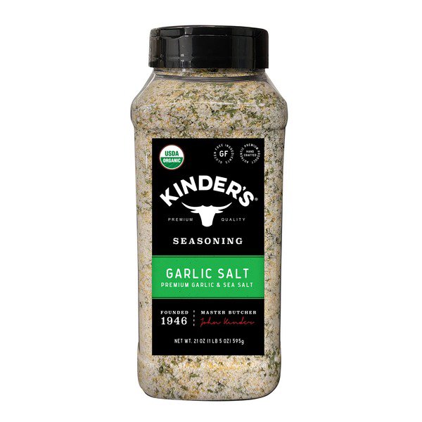 kinders organic garlic salt 21 oz