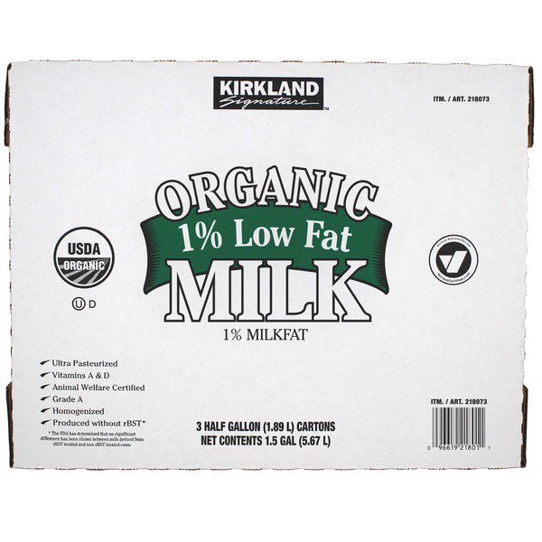 kirkland signature 1 organic milk 2