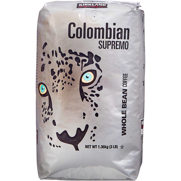 kirkland signature 100 colombian supremo whole bean 3 lbs