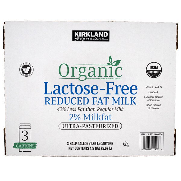kirkland signature 2 organic lactose free milk 1