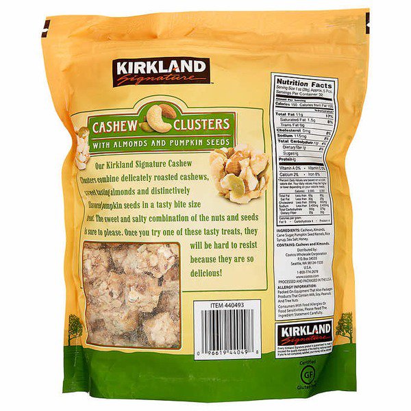 kirkland signature cashew clusters 2 lb 1