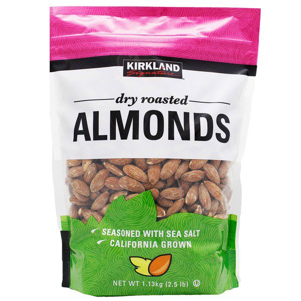 kirkland signature dry roasted almonds 2 5 lb