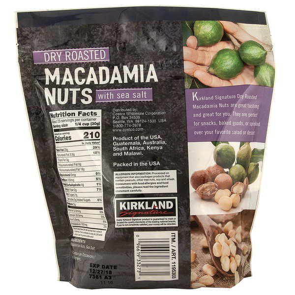 kirkland signature dry roasted macadamia nuts 24 oz 1