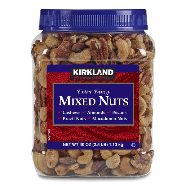 kirkland signature extra fancy mixed nuts with macadamias 2 5 lb