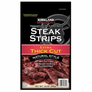 Kirkland Signature Extra Thick Cut Steak Strips, 12 oz
