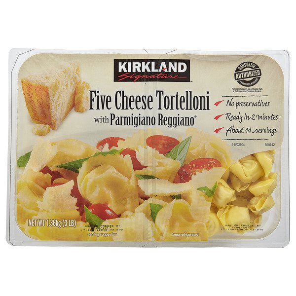 kirkland signature five cheese tortelloni 2 x 24 oz