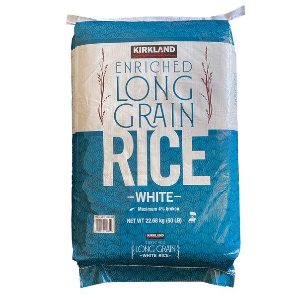 kirkland signature long grain rice 50 lbs