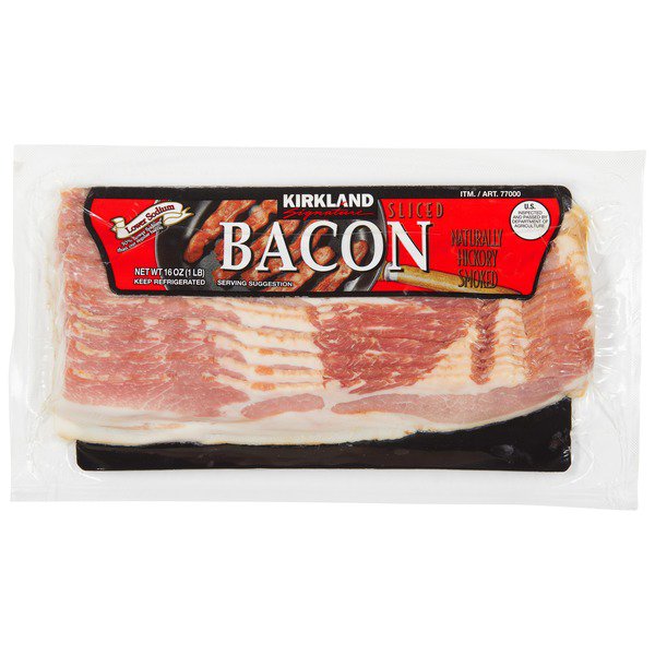 kirkland signature low sodium bacon 4 x 1 lb