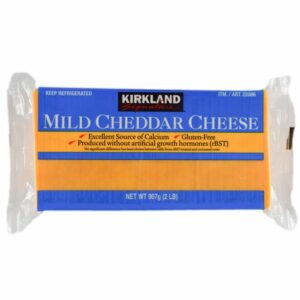Kirkland Signature Mild Cheddar, 2 lb, the Costcodle item for 2023-12-31