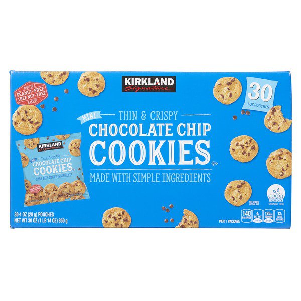 kirkland signature mini choc chip cookies 30 x 1 0 oz