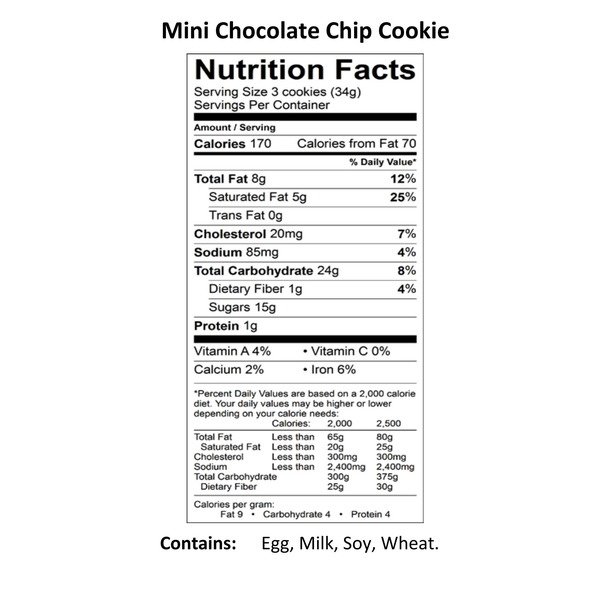 kirkland signature mini chocolate chip cookies 60 ct 1