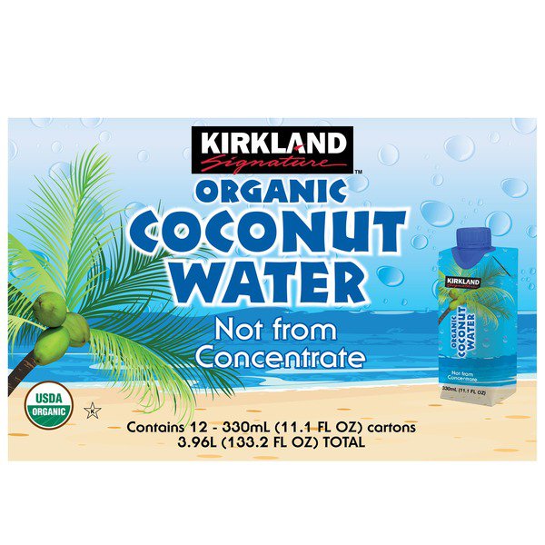 kirkland signature organic coconut water 12 x 11 1 fl oz