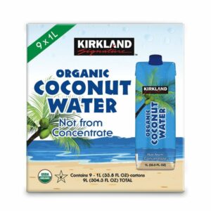kirkland signature organic coconut water 9 x 1 l