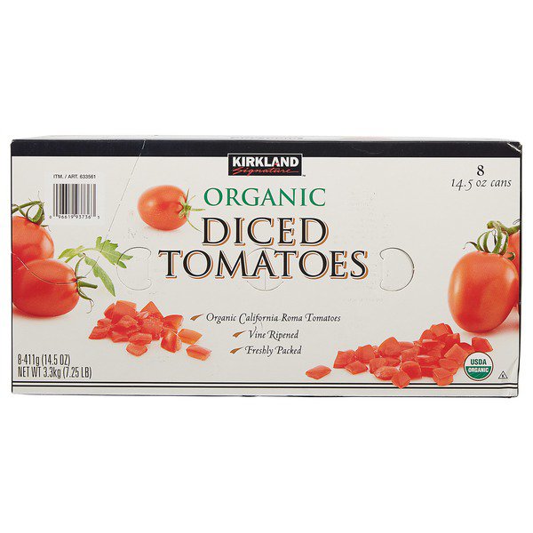 kirkland signature organic diced tomatoes 8 x 14 5 oz