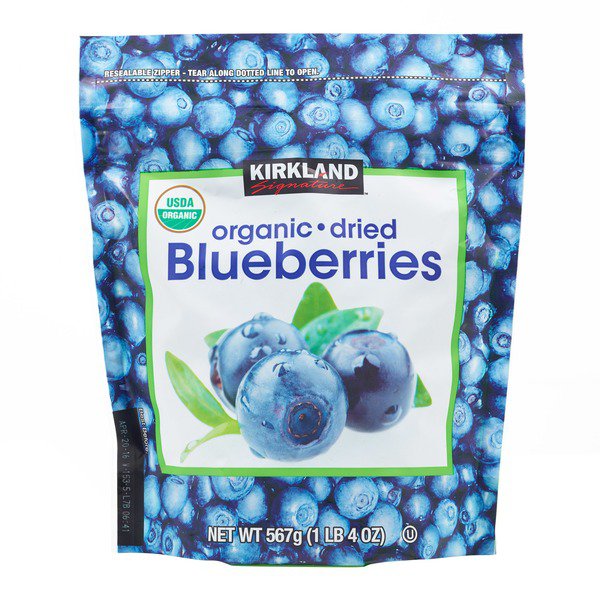 kirkland signature organic dried blueberries 20 oz