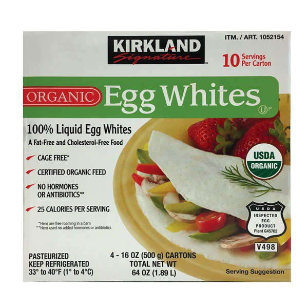 kirkland signature organic egg whites 4 x 16 oz