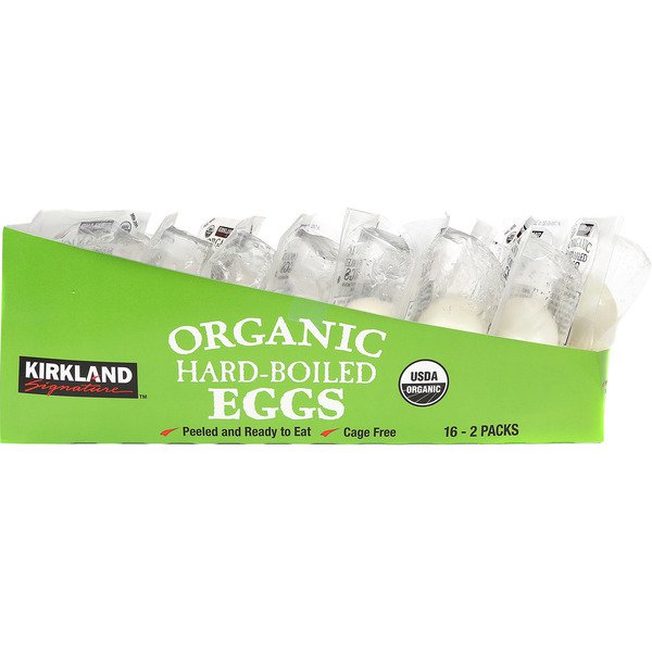 kirkland signature organic hard boiled eggs 32 ct