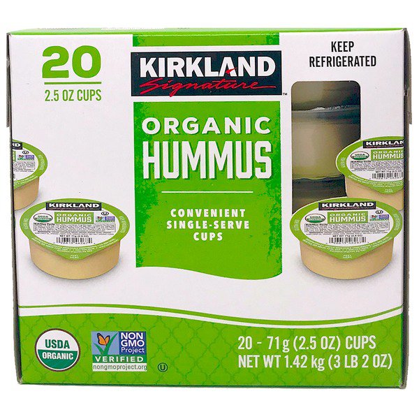 kirkland signature organic hummus single serve cups 20 x 2 5 oz