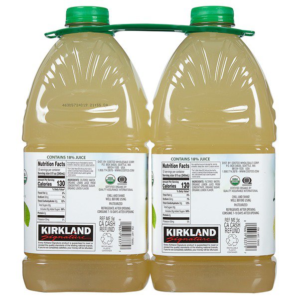 kirkland signature organic lemonade 2 x 96 fl oz 1
