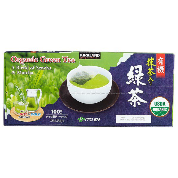 kirkland signature organic matcha sencha green tea 100 ct
