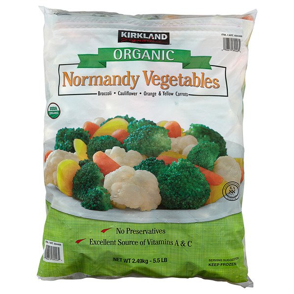 kirkland signature organic normandy frozen vegetables 5 5 lb