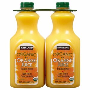 kirkland signature organic orange juice 2 x 59 fl oz