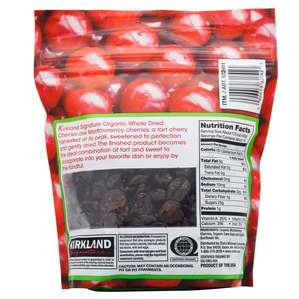 kirkland signature organic tart montmorency cherries 20 oz 1