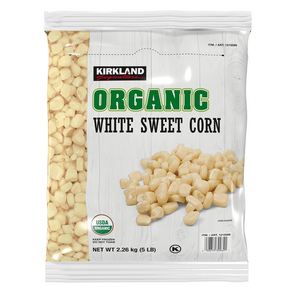kirkland signature organic white sweet corn 5 lb