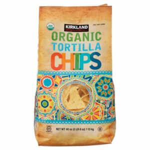 kirkland signature organic white yellow corn tortilla chips 40 oz