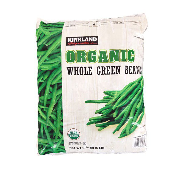 kirkland signature organic whole green beans 5 lbs