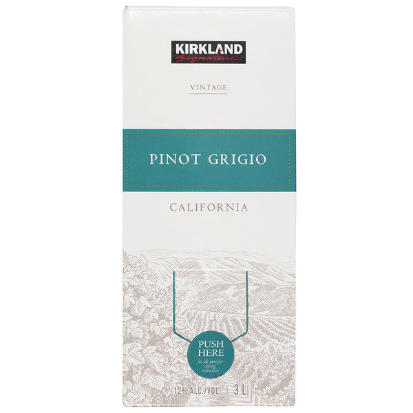 kirkland signature pinot grigio box california 3 l 1