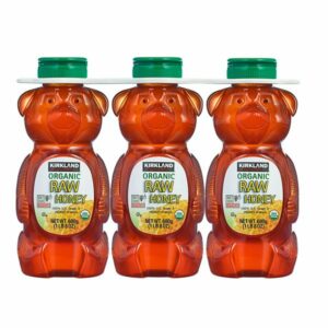 Kirkland Signature Raw Organic Honey Bears, 3 X 24 oz, the Costcodle item for 2025-05-10