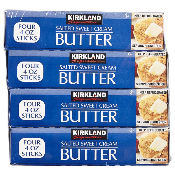 kirkland signature salted butter quarters 4 x 16 oz