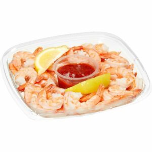 Kirkland Signature Shrimp Tray with Cocktail Sauce & Lemon, the Costcodle item for 2024-01-03