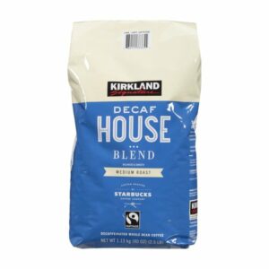 kirkland signature starbucks decaf house blend whole bean 2 5 lbs