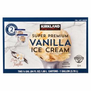 kirkland signature super premium vanilla ice cream 2 x 64 oz