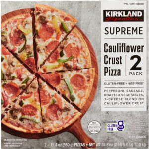 kirkland signature supreme cauliflower pizza 2 ct