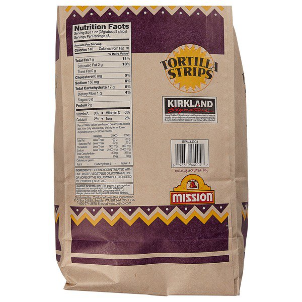 kirkland signature tortilla strips 48 oz 1