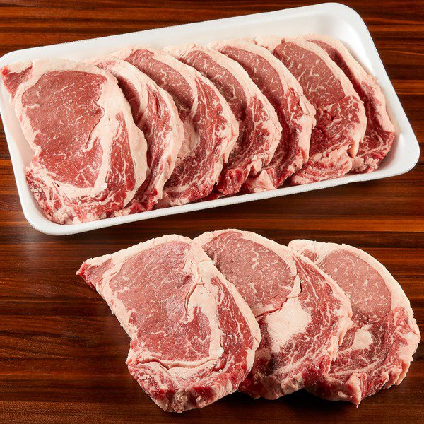 kirkland signature usda choice beef ribeye steak boneless thin cut