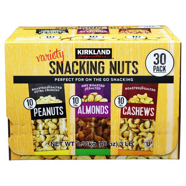 kirkland signature variety snacking nut 30 ct