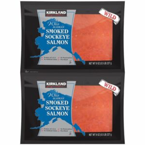 kirkland signature wild smoked salmon 2 x 8 oz