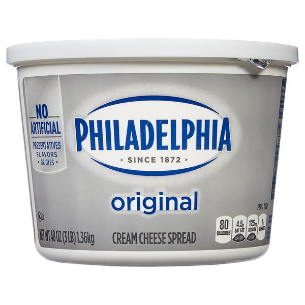 kraft philadelphia cream cheese spread 3 lb