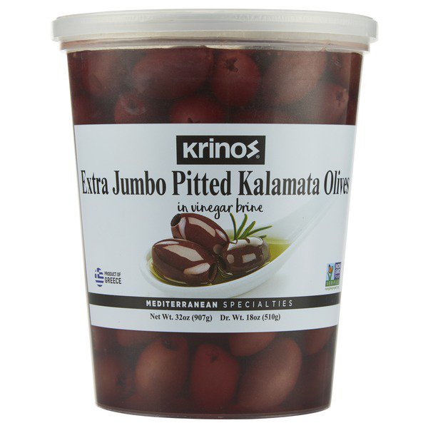 krinos extra jumbo pitted kalmata olives 32 oz