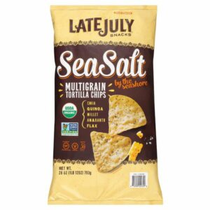 late july organic sea salt multigrain tortilla chip 28 oz